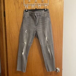 Gray Distressed Jeans